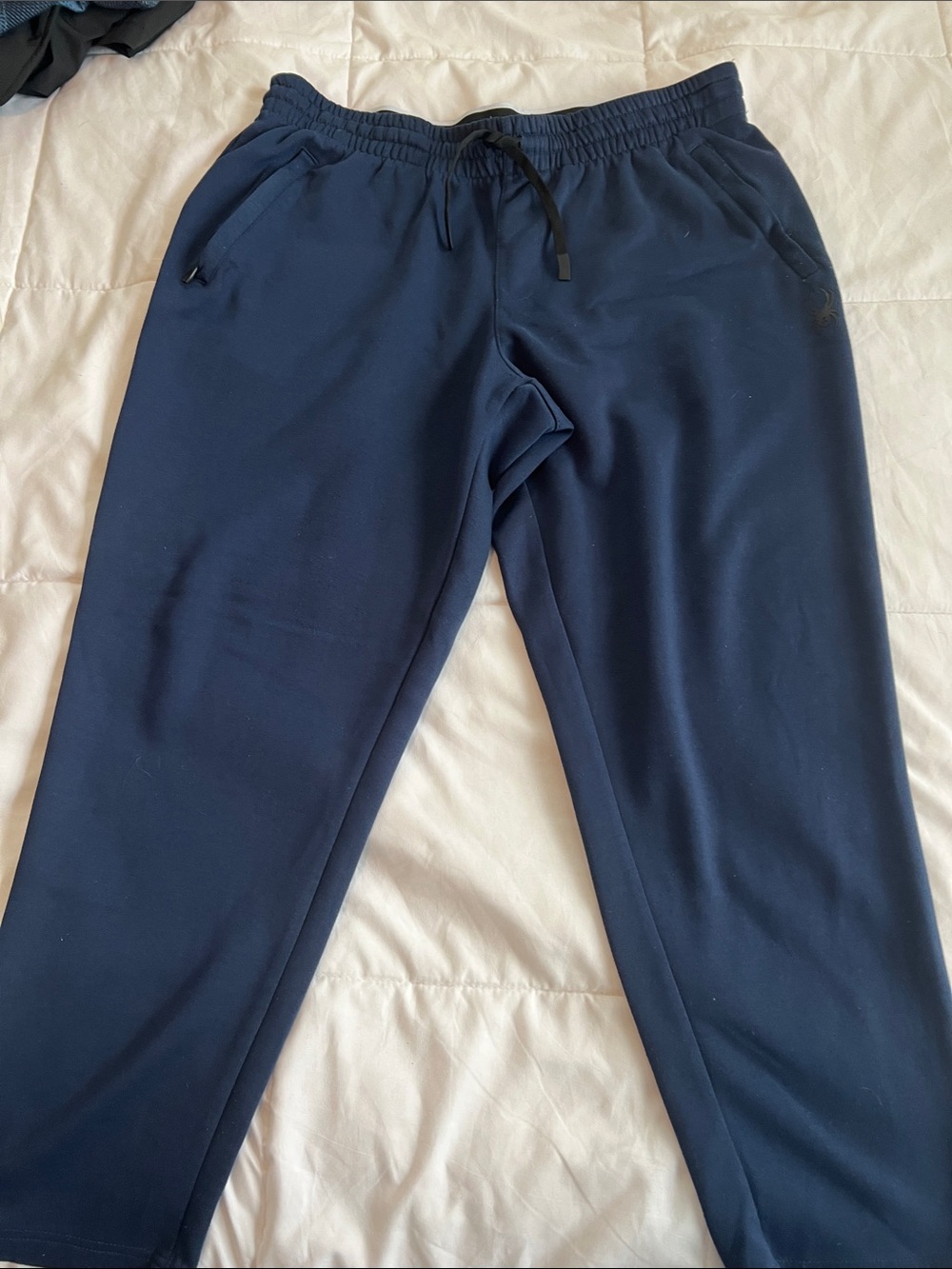 Spyder Men's Navy Blue Drawstring Athletic Joggers